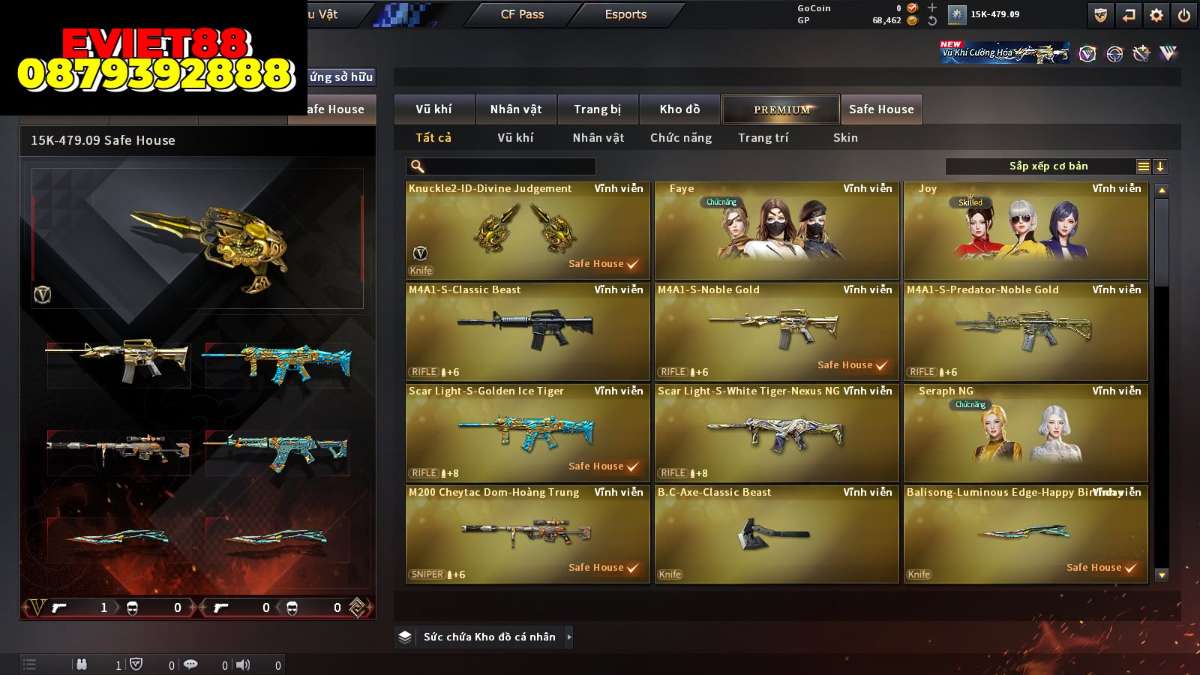 shop acc cf uy tin gia re